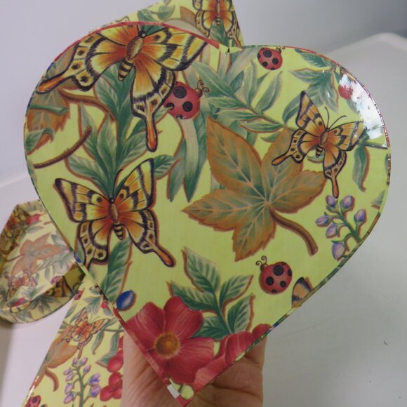 Office Organization set butterfly, ladybug warm colors on cream w gloss finish - Picture 12 of 15